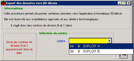 Suivis_ExportBDAlexia_Choix du centre