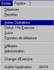 menu fichier_autres opérations