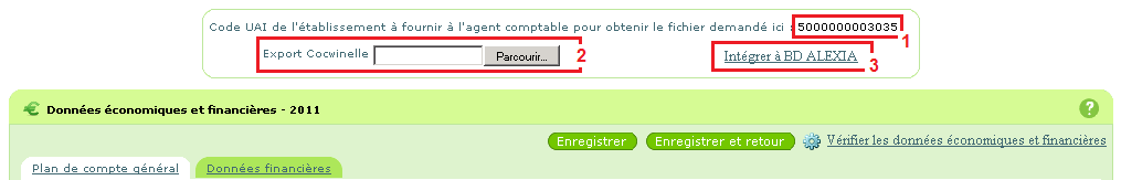 Etapes utiles à l'importation des données Cocwinelle dans BD ALEXIA